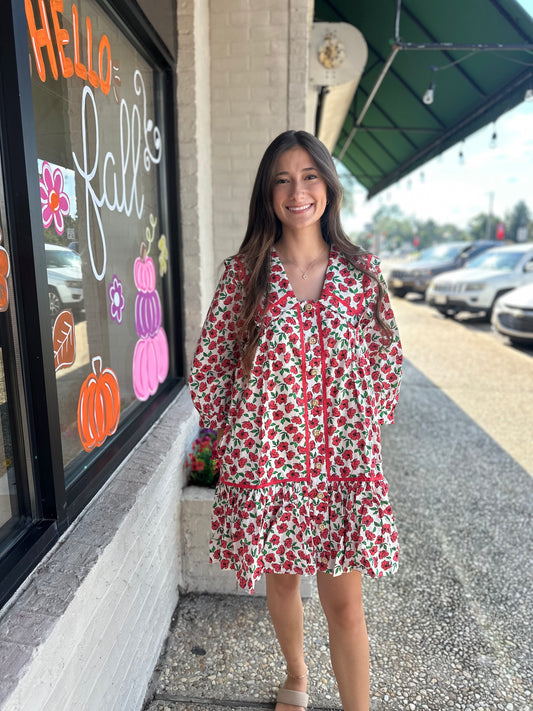 in a field of wildflowers dress